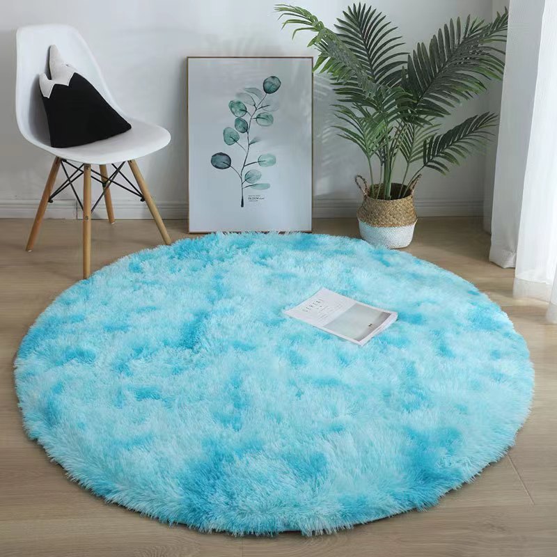 Round silk wool carpet study living room coffee table mat bedroom bedside blanket stuffed hanging basket rocking chair computer chair floor mat