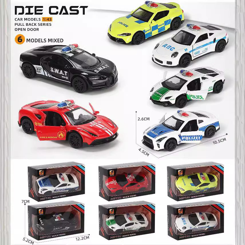 alloy toy car 1:43 model artificial car boy gift sports car ornaments can open the door toy car