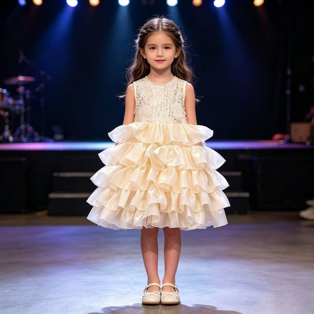 Girls' formal dresses princess dresses baby girl birthday dresses toddler girls stylish dresses summer in-stock hot seller