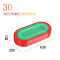 Kids puzzle 3d printing magnetic suction decompression handy gadget push card finger gyro boy handle piece casual unique toy
