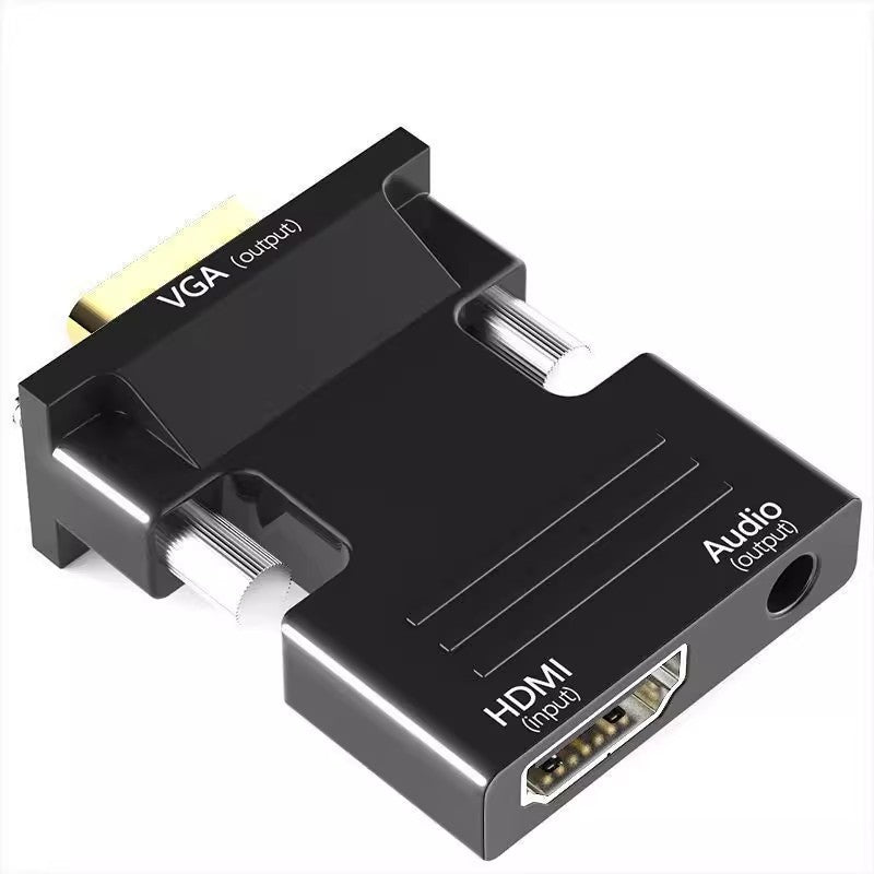 HDMI female to VGA male adapter converter with audio projector high definition computer display set top box hDMI