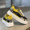Men's summer breathable woven mesh versatile athletic casual trendy shoes - men's anti-slip thick-soled height-increasing white sneakers