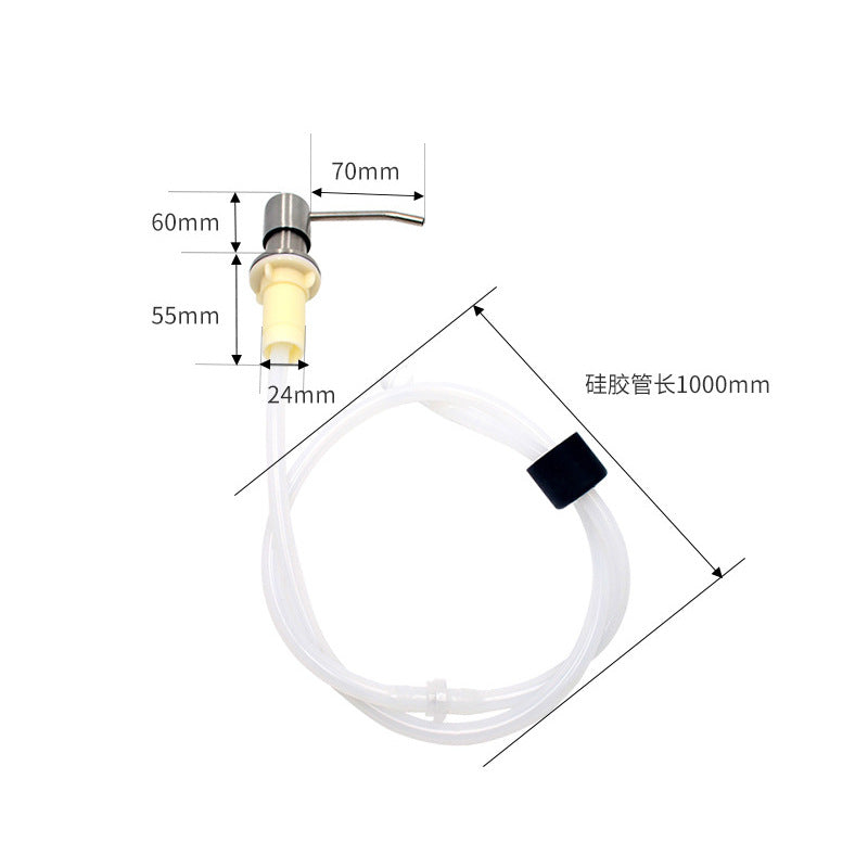 Sink soap dispenser extension tube, dish basin detergent soap dispenser extension tube, kitchen soap dispenser extension tube