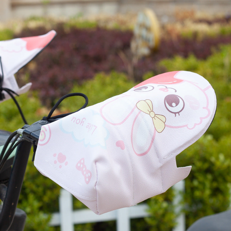 Electric vehicle breathable battery motorcycle handlebar covers - uv protection, rainproof, and sunscreen cycling gloves