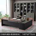 Minimalist modern office furniture desk and chair set - executive manager's desk, ceo desk, boss desk