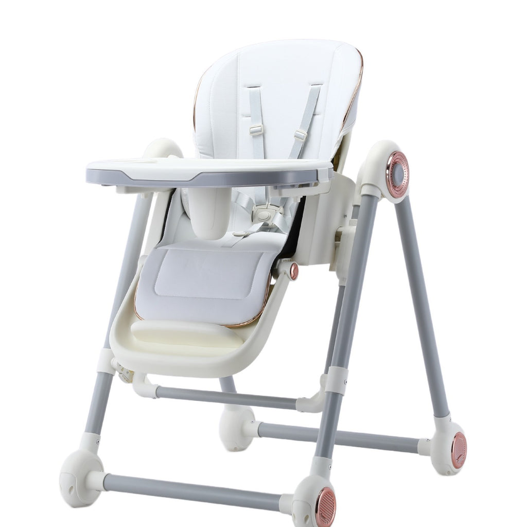 Baby Dining Chair Multifunctional Foldable Home Portable Baby Dining Table Seat Children Rockable Reclining Chair