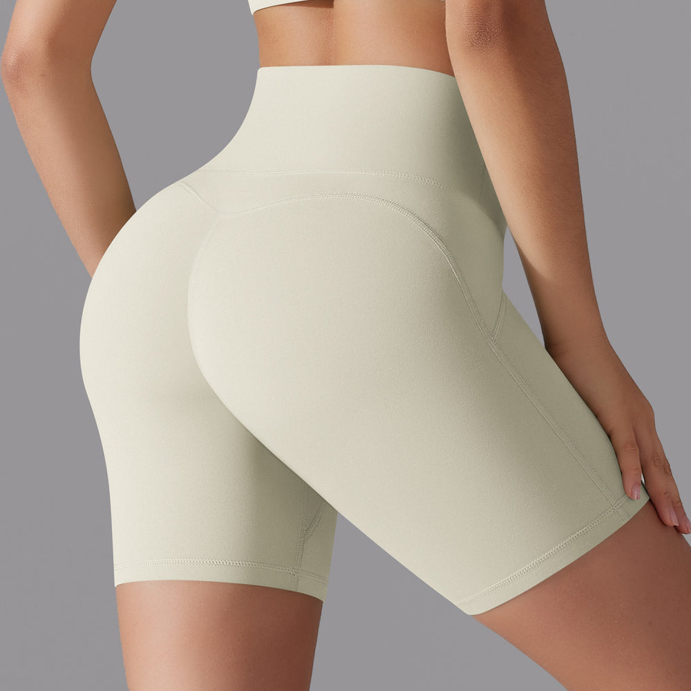 New arrival free underwear without embarrassing lines high waist tight zero-sense three-quarter pants sports running fitness yoga shorts for women
