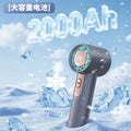 Southeast asia 2026 new high-speed handheld fan, usb rechargeable portable digital display powerful turbine mini fan