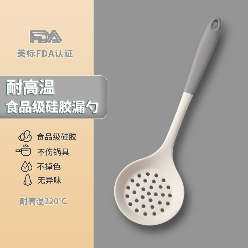 Spatula for homenon-stick pan silicone high temperature resistant cooking spoon soup spoon shovel food grade kitchen utensils cooking frying spatula spoon