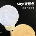 Voice-activated night light with timer, usb plug-in table lamp, bedside night light, moon lamp, usb moon