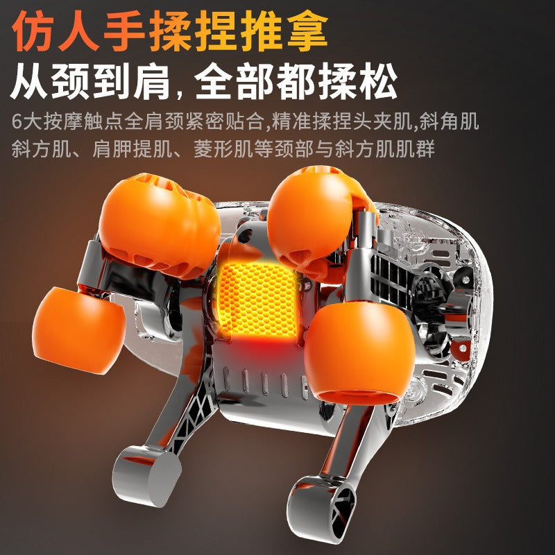 Shoulder and neck clamp kneading massager to relax the trapezius muscle silent brushless motor dragon claw hand artificial person kneading massage shawl