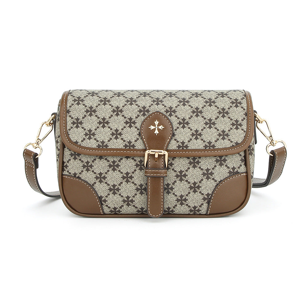 Baellerry's new women's messenger bag  color matching large-capacity shoulder bag versatile printed mobile phone bag tide