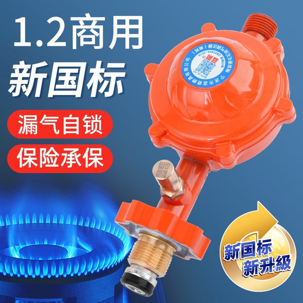 National standard 1.2L large flow pressure reducing valve commercial liquefied gas explosion-proof coal gas safety valve automatic lock gas self-closing valve