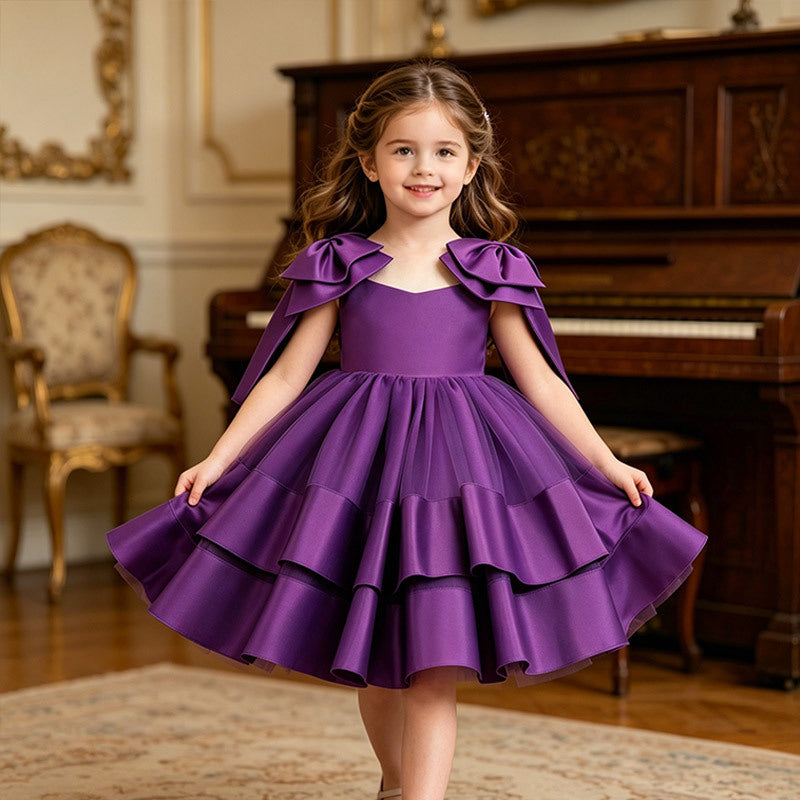 Girls' birthday dress  new style ruffled cute chic princess dress - wholesale  flower girl dress