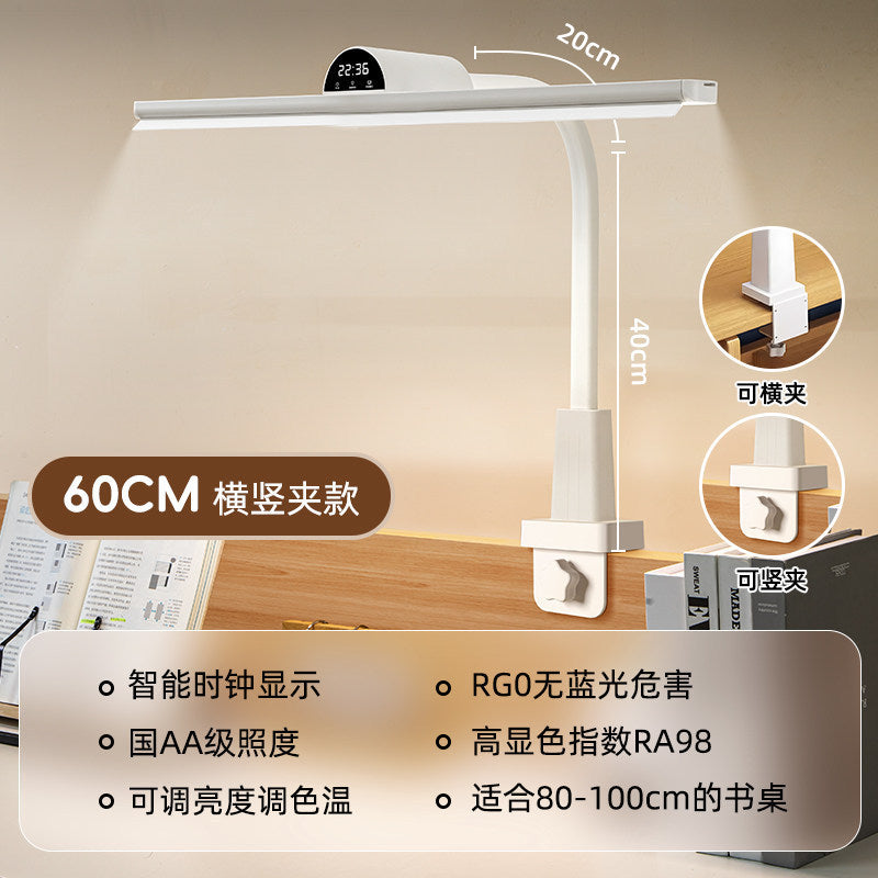 Aa grade full spectrum desk lamp - eye protection for students, kids, reading, homework, and bedside use - rechargeable