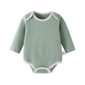 Baby romper, spring and autumn triangle crawl long sleeves, male and female baby cotton 0-1 years old jumpsuit, girl butt wrap