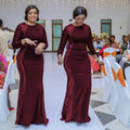 new european and american style evening gown dress, african women's clothing,  slimming and figure-flattering floor-length maxi dress