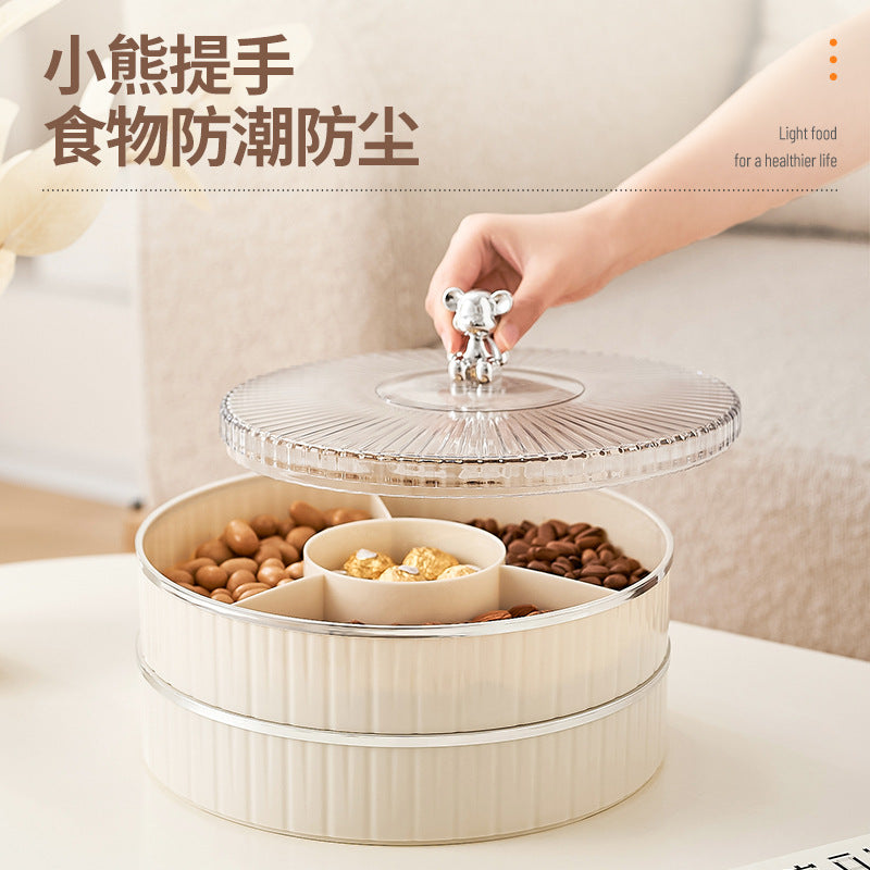 Light luxury fruit plate household living room coffee table fruit plate candy box snack plate placed dried fruit plate candy plate storage box