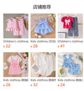 Kids clothing  cross-border new arrivalfashionspring & fallgirl white short-sleeved one-piece dress