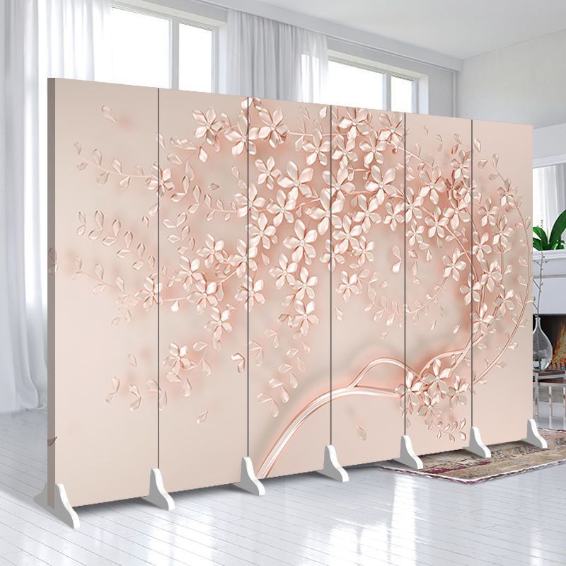 Cream style screen partition simple modern living room entrance folding mobile blocking bedroom simple folding screen