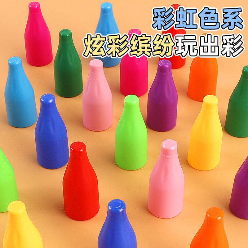 Fun bottle guessing game: kids' color memory & beverage matching game - brain training & memory puzzle toy