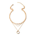 Wholesale alloy necklaces: chunky chains, statement chokers, electroplated circle pendants - trendy hip-hop style for women