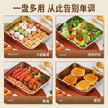 stainless steel towel tray for homemultifunctional covered square tray refrigerator food preservation box barbecue tray manufacturer