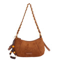 Women's underarm bag 2025 new winter retro niche chain shoulder bag suede high-end crossbody bag