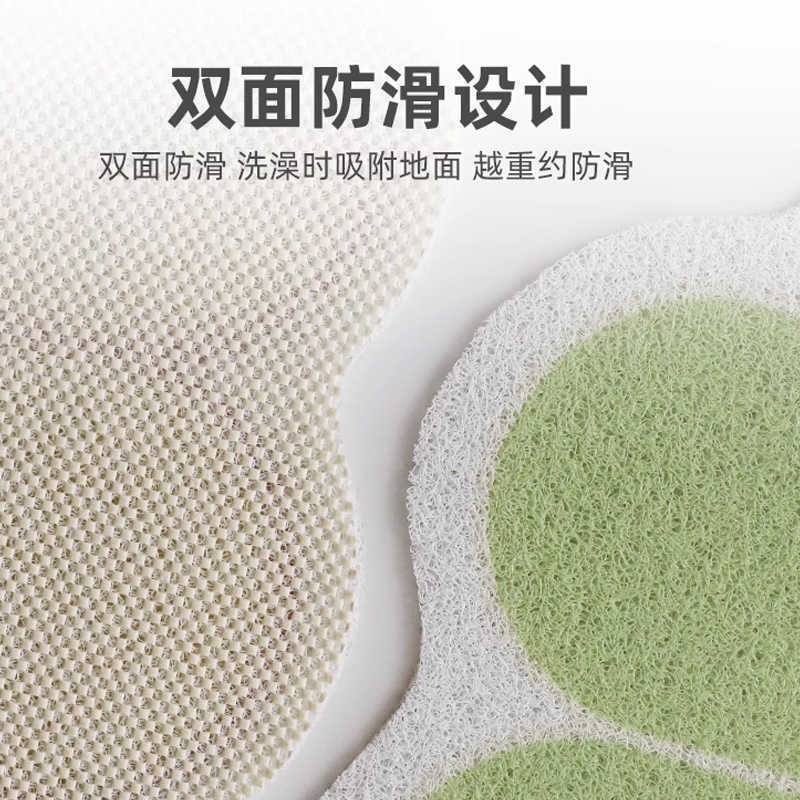 Special-shaped flower bathroom non-slip floor mat cut out wire loop shower room anti-fall foot mat bathroom bathtub drain foot mat
