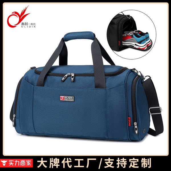 Large capacity travel bag wholesale hand luggage bag short trip travel lightweight can set tie rod sports fitness bag