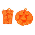 Silicone halloween cake mold fondant easy release cookie cutter cartoon pumpkin shape baking pan baking tool