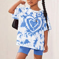 wholesale girls' short-sleeve and shorts sets, fashionable spring, summer, and autumn outfits for girls