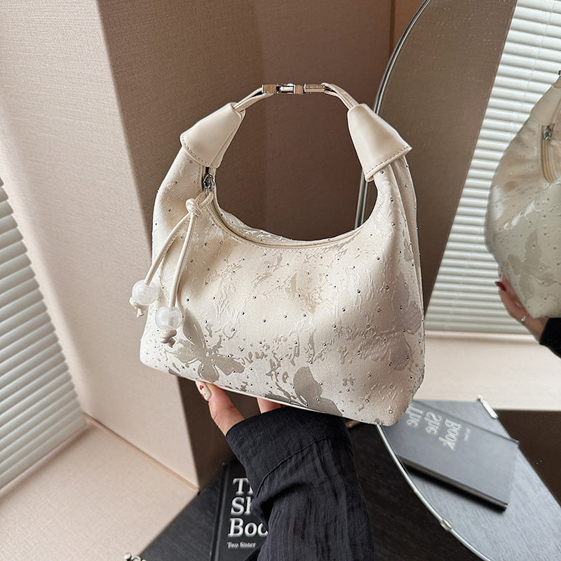 Foreign trade new Chinese style national style bag women's summer 2025 new fashion messenger bag niche casual portable dumpling bag