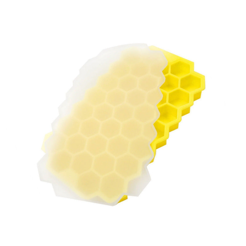 Silicone ice cube tray mold - easy release, quick freezing, fast ice dispensing - home use ice making mold - honeycomb ice cube tray - cross-border hot seller