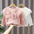 Spring outfit set  new stylish girls' baby fashionable toddler trendy denim spring two-piece set