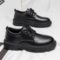 Men's business formal dress shoes for work, casual leather shoes, teenagers, wedding groomsmen, black work boots, martin boots for men