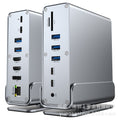 type-c3.2 docking station dual high-definition different display dp reading gigabit network port vertical desktop 15-in-1 expansion