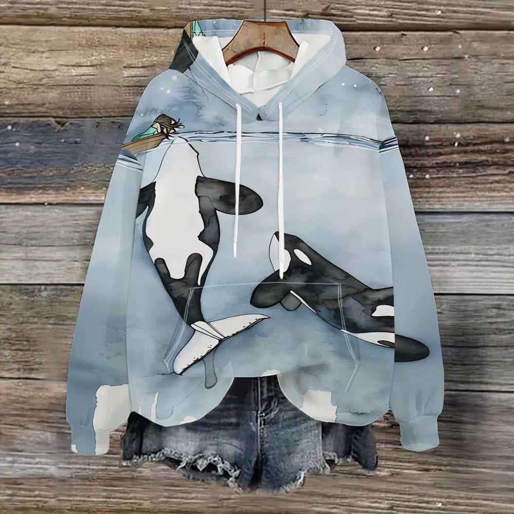 hot-selling women's hoodies, new casual loose long-sleeved hooded sweatshirts, dropshipping available
