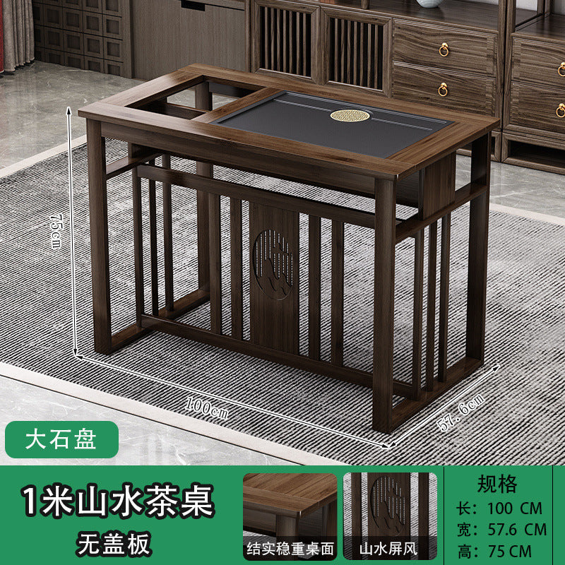 Balcony tea table and chair combination New Chinese-style office household small apartment Kung Fu tea table Boiling water integrated tea making table
