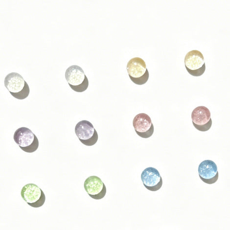 Colorful round beads and beans earrings for women casual fresh cochlear ear bone nails exquisite compact easiest for matchsuit earrings earrings