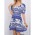 listing: new  women's fashionable and elegant printed dress