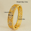 Gold, silver, rose gold middle eastern ethiopian bangle dubai women's fashion jewelry bridal wedding gift