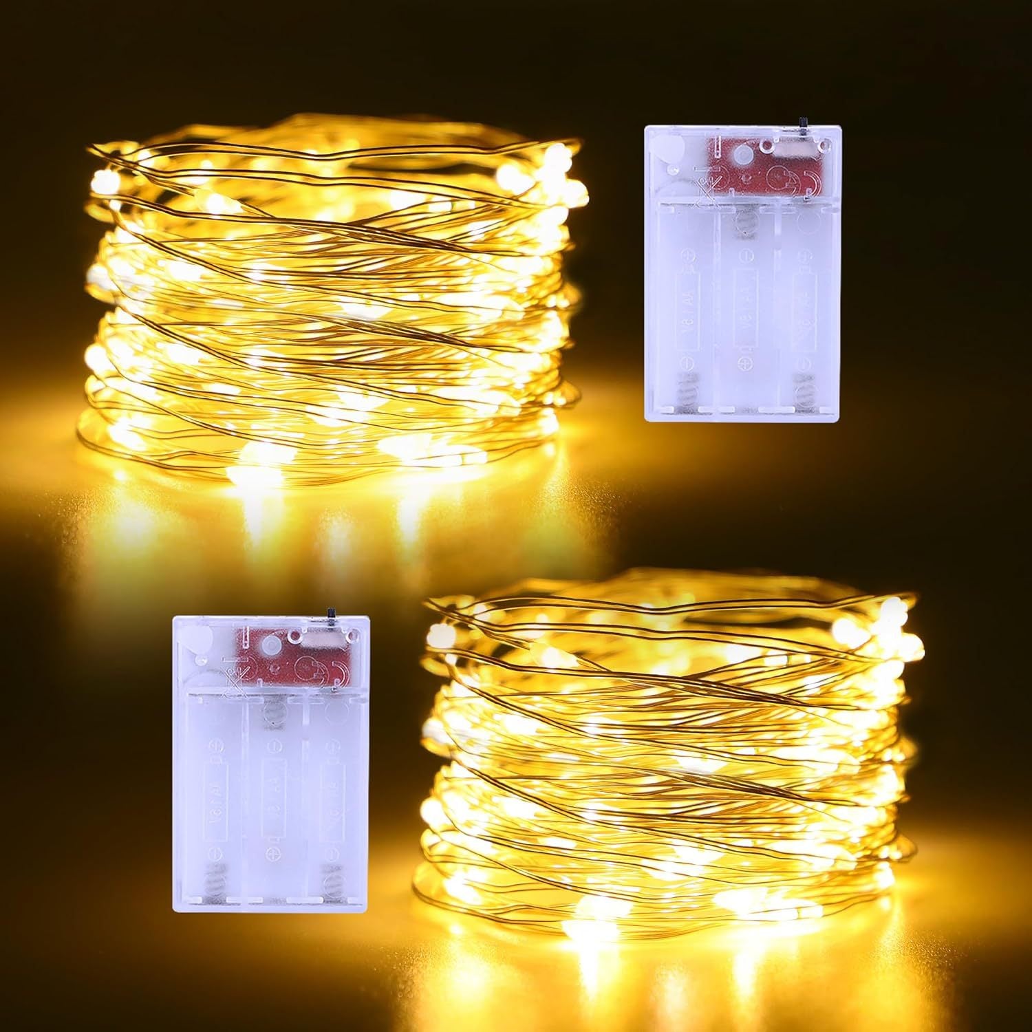 LED copper wire light battery box light string luminous light strip Bobo ball string light handicraft winding copper wire lights wholesale