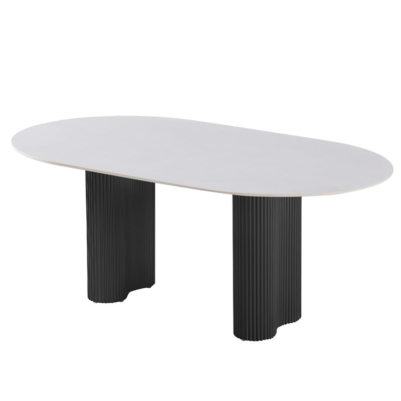 Source factory manufacturer wholesale personalized modern casual slate dining table for home rectangular medieval style new arrival dining table