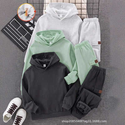 Kids' fashion new sweatpants autumn and winter boys' loose joggers athletic pants casual trousers 3-pack