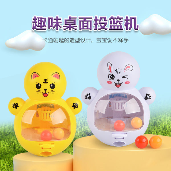 Internet celebrity large tumbler toy chick children desktop mini basketball machine early education boy catapult stall toys