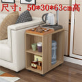 Small apartment coffee table, living room mobile tea table with wheels, sofa side table, mobile trolley table, side table