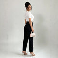 european and american cross-border chic v-neck short-sleeve knitted sweater top for women
