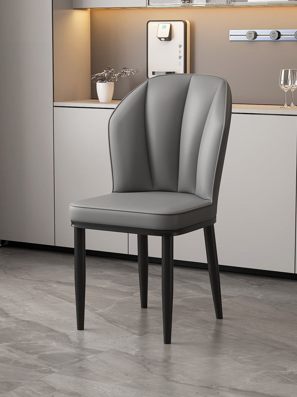 Scandinavian modern casual dining table and chairsaccessible luxury dining chairfor home soft bag casual restaurant back chair commercial hotel stool