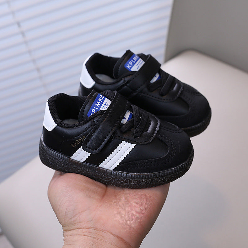 spring/autumn new korean style boys' casual sneakers, girls' soft-soled breathable athletic shoes, children's german army trainers (gats)